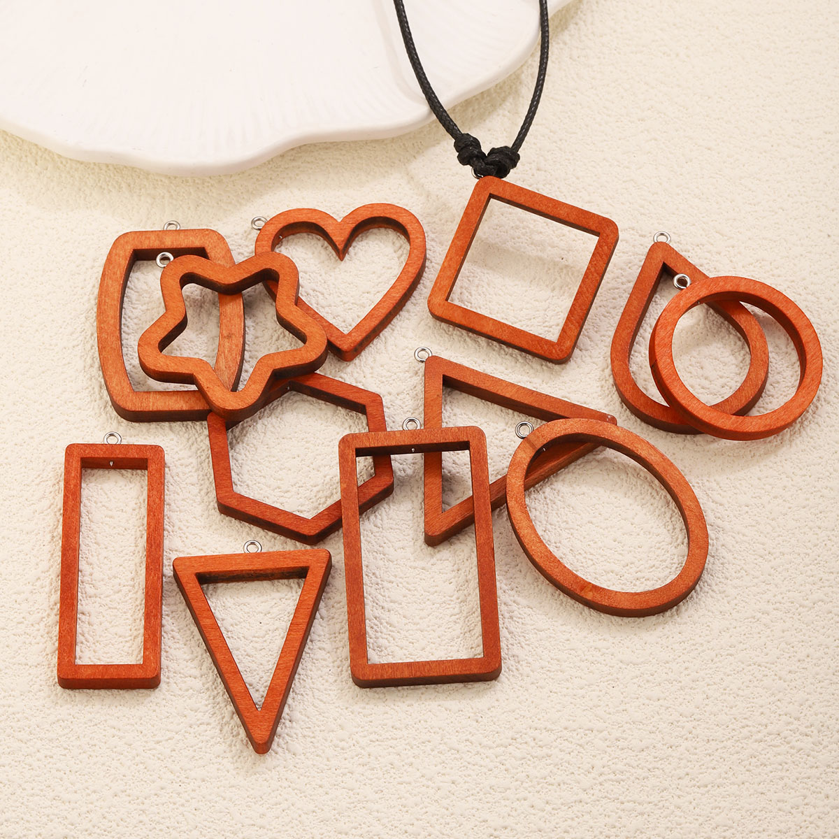 10PCS Triangle Rectangle Wood  – обзор и цена Jewelry Making Resin