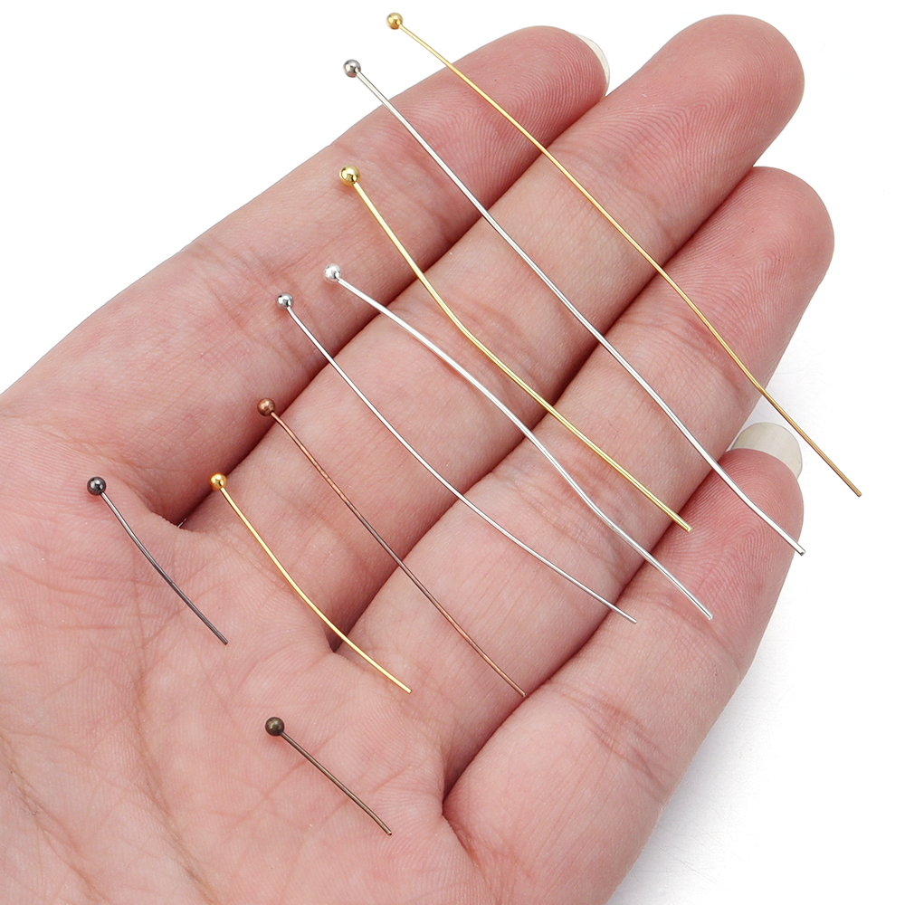 100/200pcs Copper Ball Head Pi – обзор и цена Jewelry Making Pieces