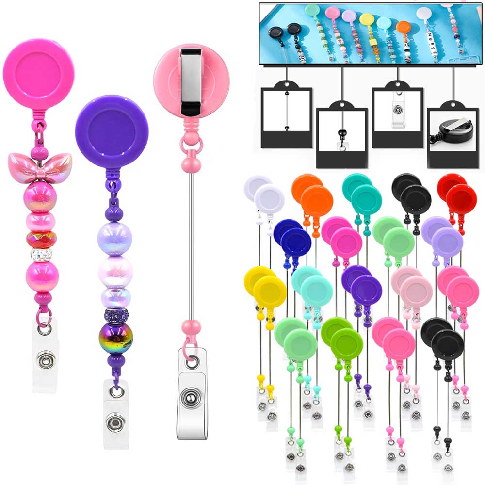 1-3 Pcs Beadable Badge Reels w – обзор и цена Jewelry Making Jewelry