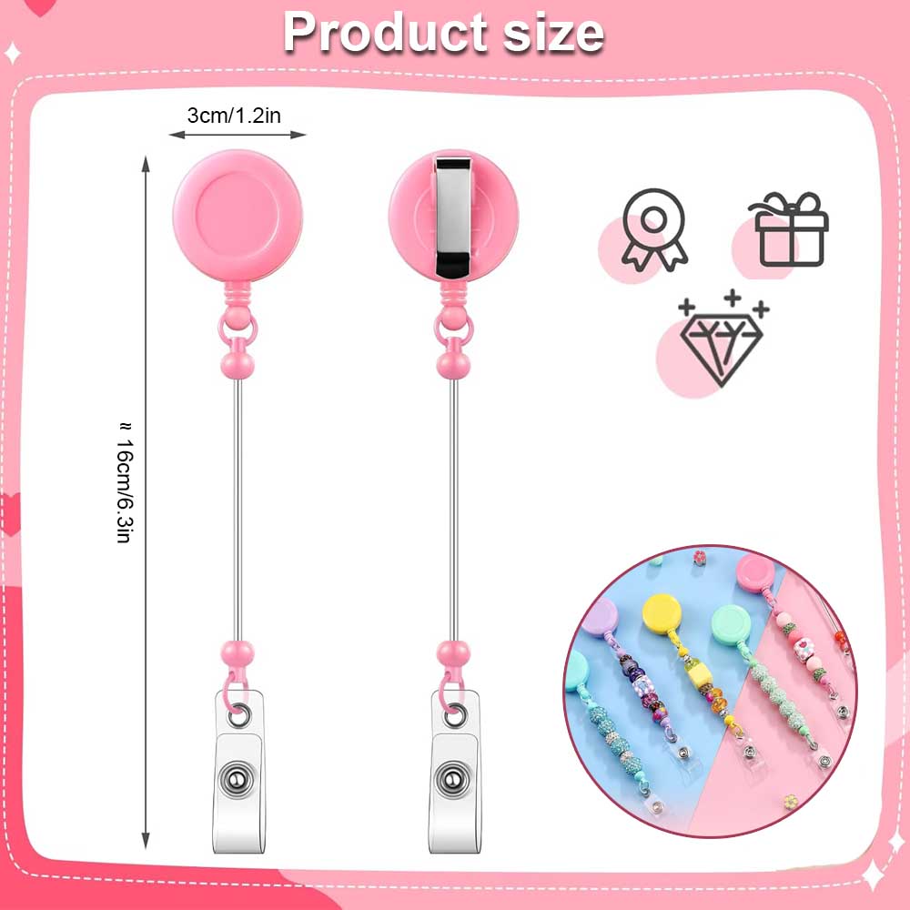 1-3 Pcs Beadable Badge Reels w – обзор и цена Jewelry Making Jewelry