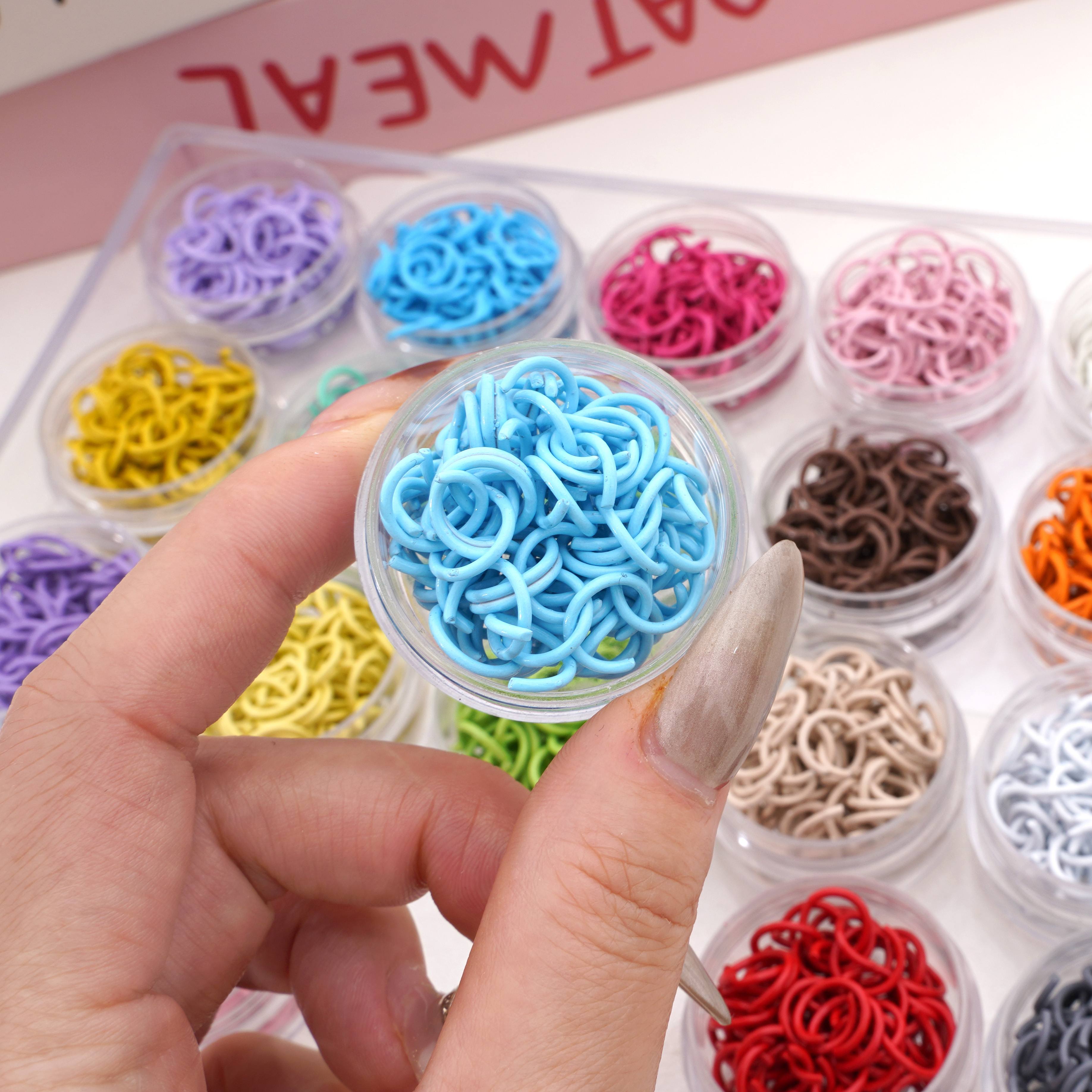 50Pcs/lot 10mm Colorful Iron S – обзор и цена Jewelry Making Closed Jump Rings
