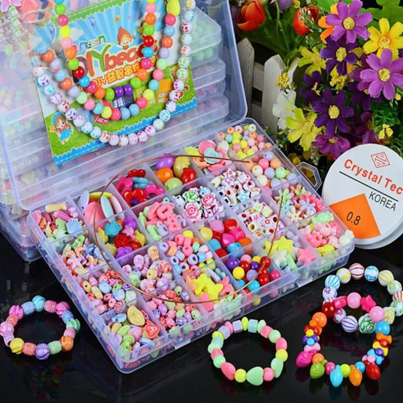 Girls DIY Bead Set Jewelry Mak – обзор и цена Jewelry Making Kits For Kids